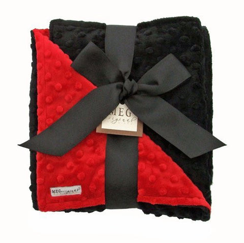 Red & Black Minky Blanket