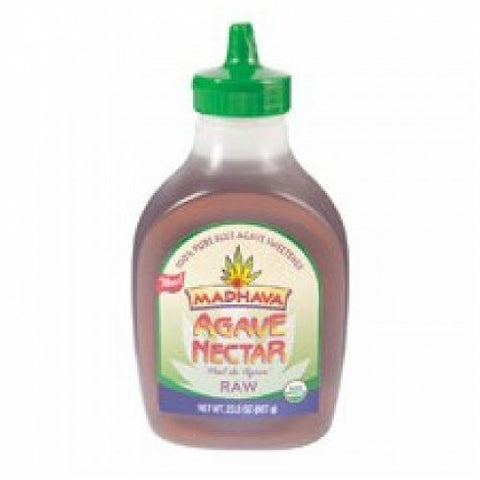 MADHAVA Pure Agave Nectars Raw, Fair Trade At least 95% Organic 6/23.5 OZ