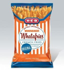 H‑E‑B Original Extra Crunchy Whataburger Whatafries 7.4oz. Bag