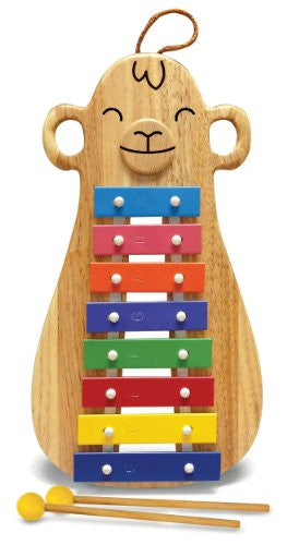 Monkey Glockenspiel with Mallets - 8 notes, 12" lenght