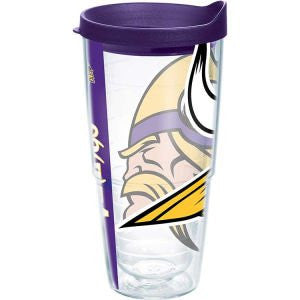 NFL Minnesota Vikings Colossal Wrap with Lid 24oz tumbler