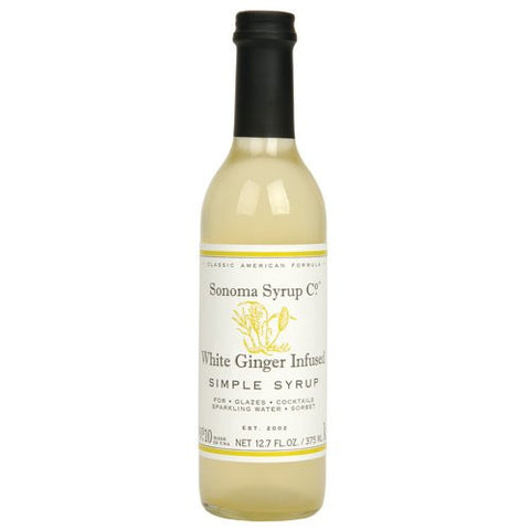White Ginger Infused Simple Syrup