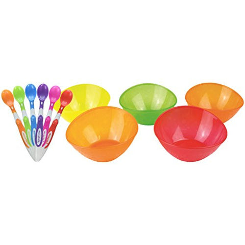 Soft-Tip Infant Spoons 6 Pack - Multi Bowls 5 Pack