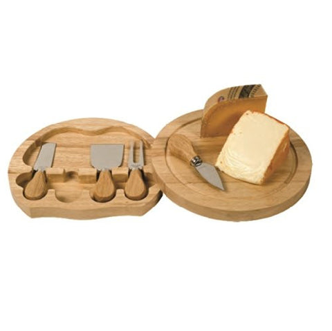Swivel Cheese Board Set, Large (5 pcs)- 11-7/8 inch dia.