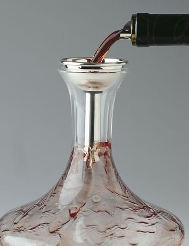 Splay Wine Decanter Funnel, Silver Plated