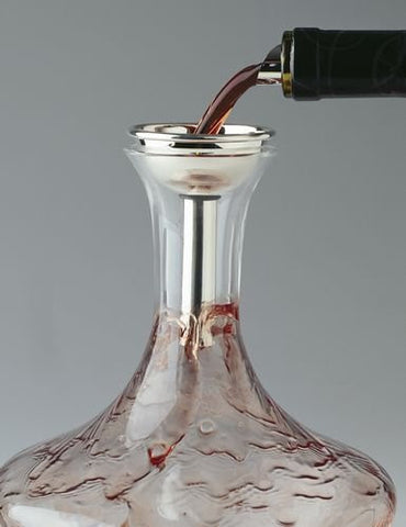 Splay Wine Decanter Funnel, Silver Plated