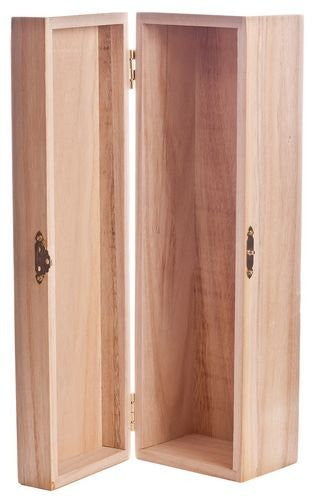 Natural Wood Single Bottle Wine Chest