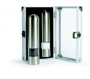 Grand Cuisine Electric Pepper/Salt Mill Duo Set, Stainless Steel
