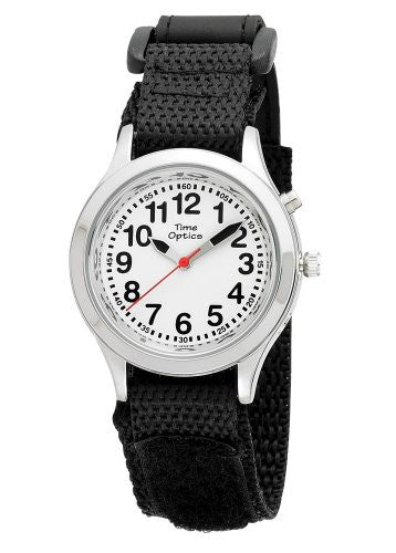 Youth/Unisex Black Velcro Strap Talking Watch