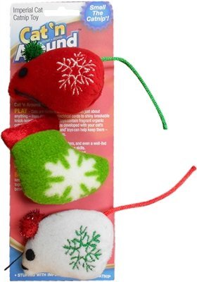 Cat 'n Around Toys (on Hang Card) Holiday Catnip Toy Trio