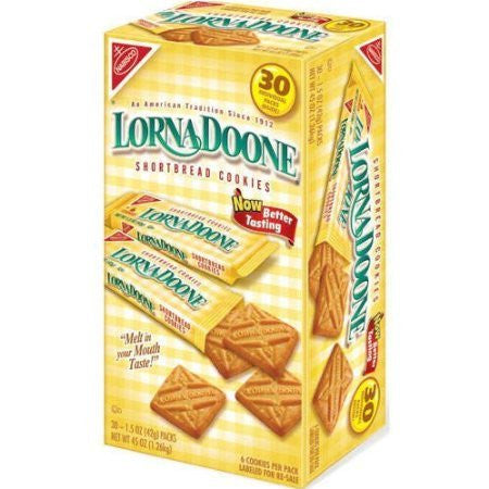 Nabisco Lorna Doone ShortBread Cookies - 1.5oz/30pk
