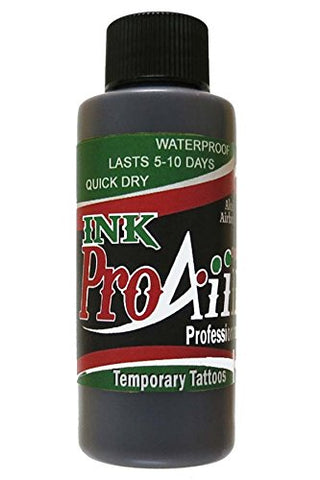 Body Paint - ProAiir Temporary Tattoo Ink - 2.1 oz (60ml) Brown