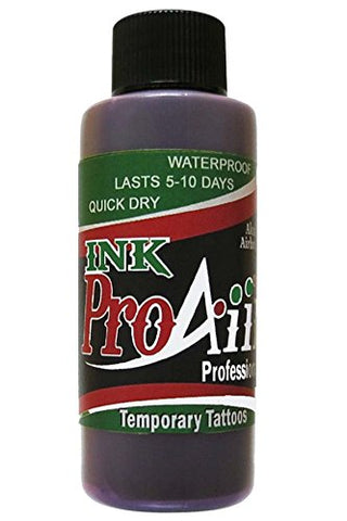 Body Paint - ProAiir Temporary Tattoo Ink - 2.1 oz (60ml) Purple