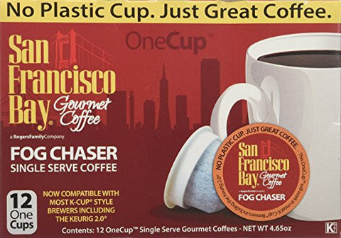 San Francisco Bay Gourmet Coffee OneCup Fog Chaser Coffee 12 Count