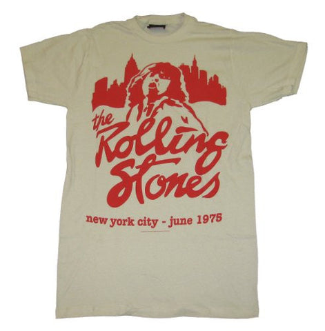 Rolling Stones Mic June 1975 NYC T-Shirt Size M
