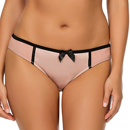 CHARLOTTE Bikini Large, Dusty Rose/Black