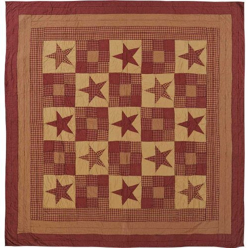Ninepatch Star Luxury King Quilt 105x120
