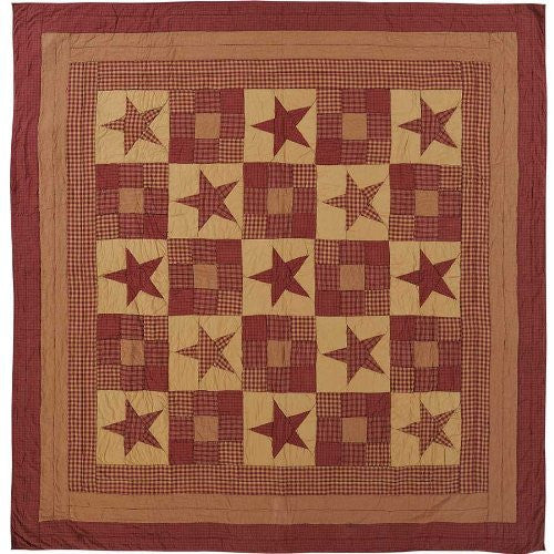 Ninepatch Star Twin Quilt 86x68