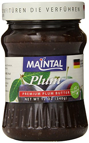 Plum Butter Fruit Spread in Jar, 12 oz