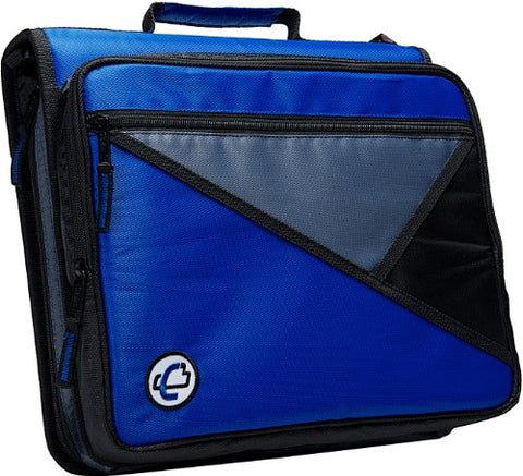 Case-it Universal 2-Inch 3-Ring Zipper Binder, Holds 13 Inch Laptop, Blue