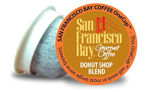 San Francisco Bay Gourmet Coffee OneCup Donut Shop Blend Coffee 12 Count