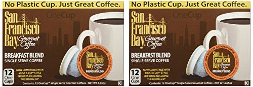 San Francisco Bay Gourmet Coffee OneCup Breakfast Blend Coffee 12 Count