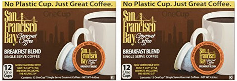 San Francisco Bay Gourmet Coffee OneCup Breakfast Blend Coffee 12 Count