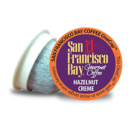 San Francisco Bay Gourmet Coffee OneCup Hazelnut Creme Coffee 12 count