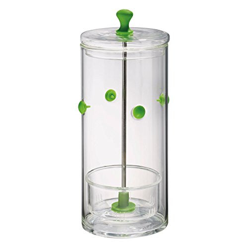 LASS HERB KEEPER, 4"DIA x 10"H