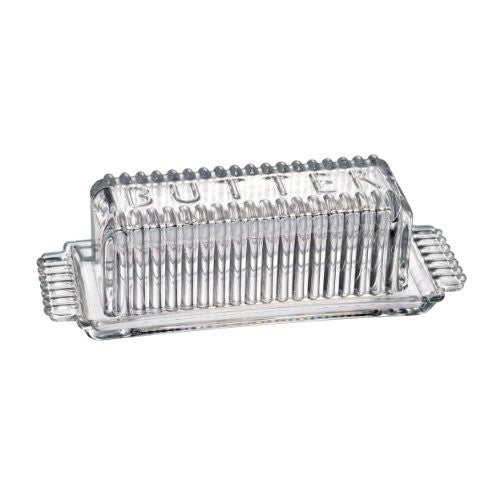 TASTY BUTTER DISH, 7.5"L x 2.75"W x 2.25"H