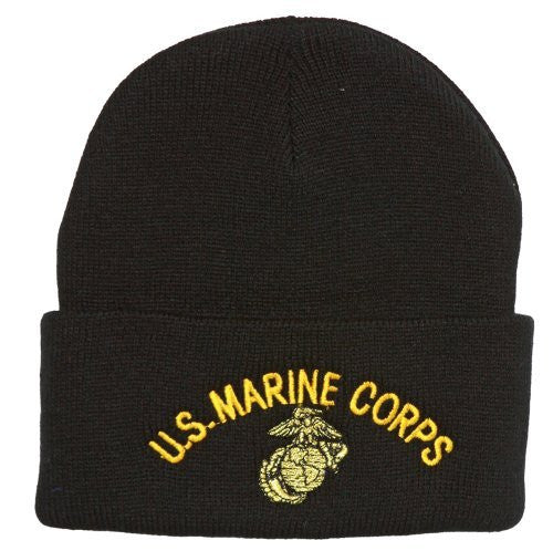 Enforcement Knits - US Marine Corps Knit Hat, Black