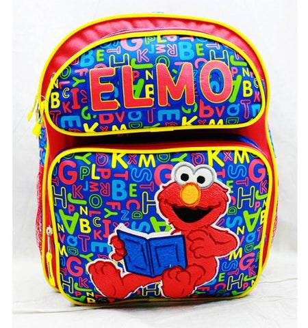 Sesame Street Elmo Medium, Size 14 x 11 x 4 Backpack