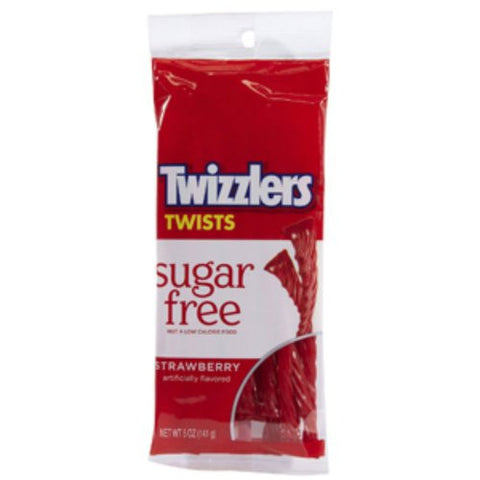 Sugar Free Strawberry Twizzlers 5 Ounce Theater Size Pack 1 Bag