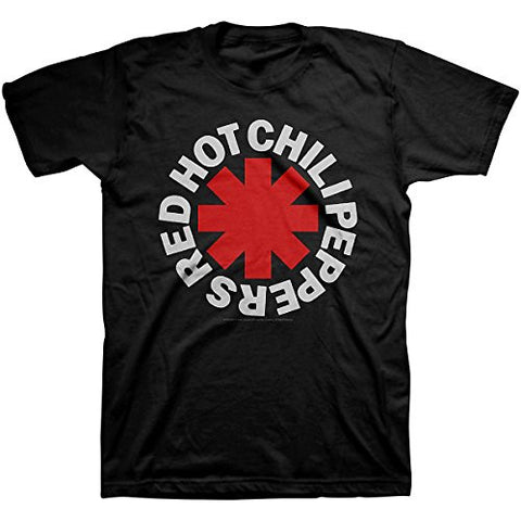 Red Hot Chili Peppers Asterisk Logo Black T-Shirt Size XXL