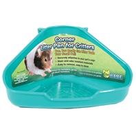 CORNER LITTER PAN FOR CRITTERS - ASSORTED - 6.5 X 4.5 X 3 INCH