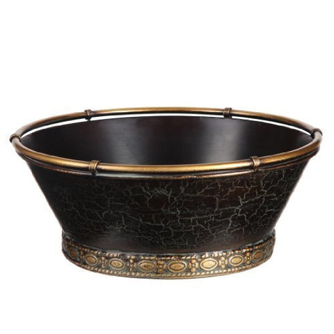 Bowl Decorative 13inch Iron Brown (not in pricelist)