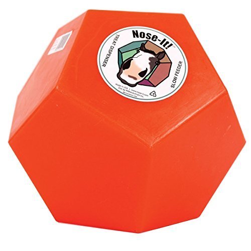 Nose-it! Ball Funnel Slow Feeder & Trear Dispenser, Red, 10 Inch