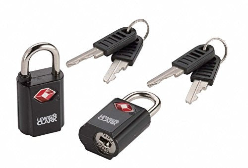 Travel Sentry Mini Padlock Set, 2-Pack, Black