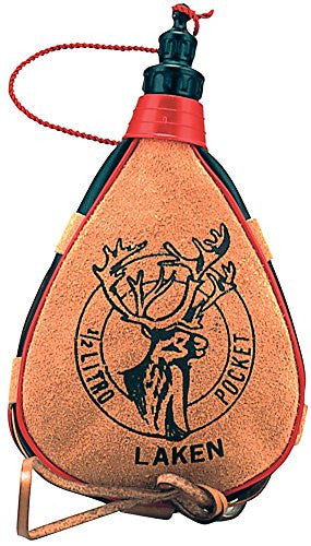 Leather canteen 0,5 L. straight form