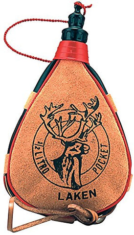 Leather canteen 0,5 L. straight form