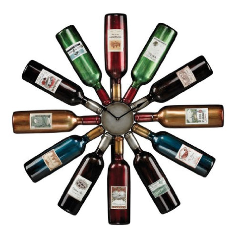 Audubon WINE BOTTLE CLOCK 30x30in