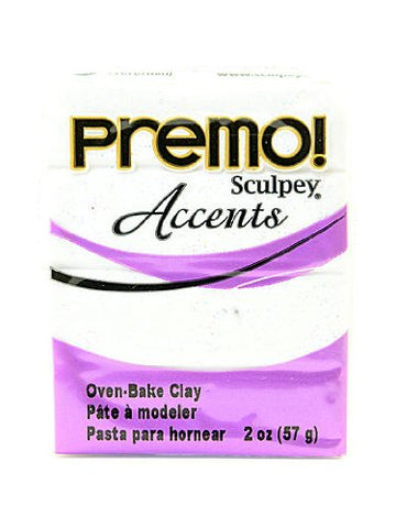 Premo! Sculpey Accents Frost White Glitter, 2oz