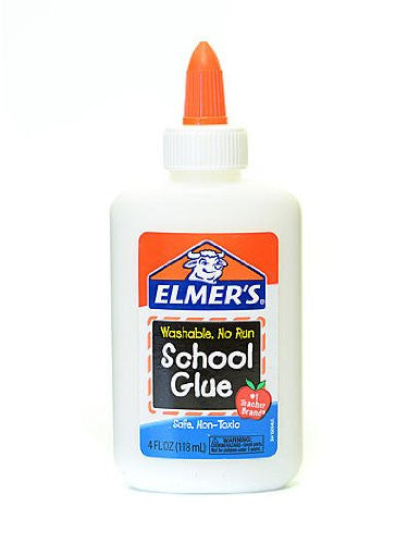 ELMERS SCHOOL GLUE NO RUN WASHABLE 4OZ