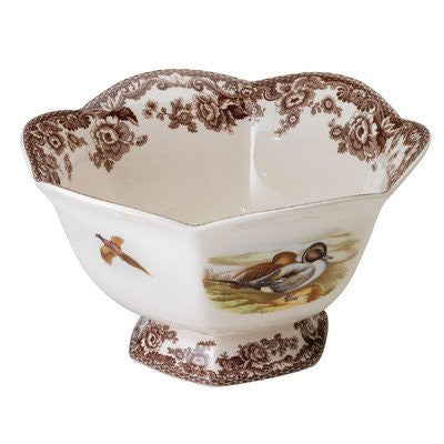 Hexagonal Footed Bowl 8.5"