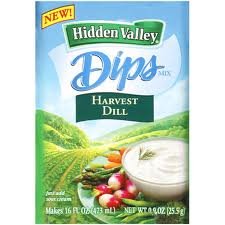 Hidden Valley Dips Mix, Harvest Dill, 0.9 oz