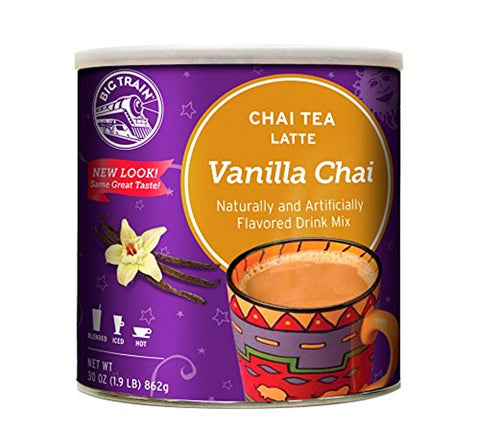 Big Train Chai Tea Mixes Vanilla Chai 1.9 lb Can