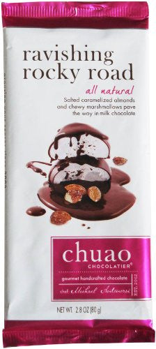 CHUAO CHOCOLATIER, RAVISHING ROCKY ROAD MILK BAR 2.8OZ