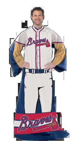 Atlanta Braves MLB "Uniform" Adult Comfy Throw, 48"x 71"