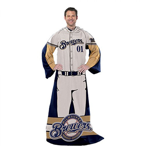 Milwaukee Brewers MLB "Uniform" Adult Comfy Throw, 48"x 71"