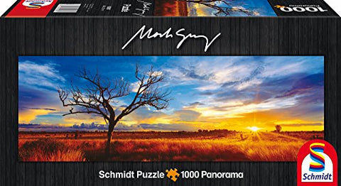 Schmidt Spiele - Puzzle: Pan 1000 Desert Oak At Sunset
